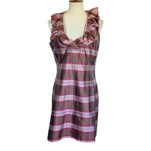 Devon Baer Silk Ruffle Dress
